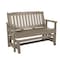 Highwood Usa 4ft Lehigh Gliding Bench Outdoor Furniture for Patio, Backyard, Garden AD-GLBENLH2-WBR - alternate 1